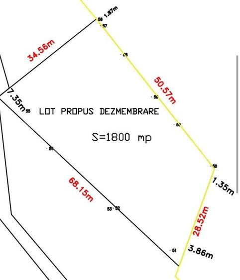 Teren de 1800 mp, în Tiha Bârgăului