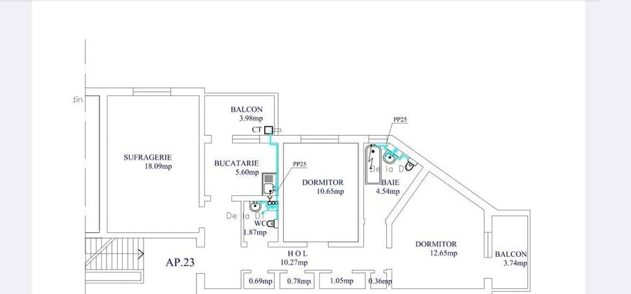 Apartament cu 3 camere decomandat în Siderurgiștilor