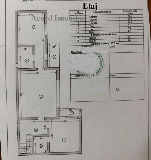 Casă individuală cu 5 camere cu Canalizare în Central