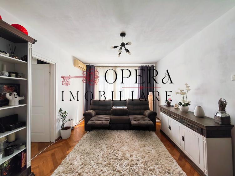 Apartament cu 3 camere nedecomandat, mobilat în Podu Roș