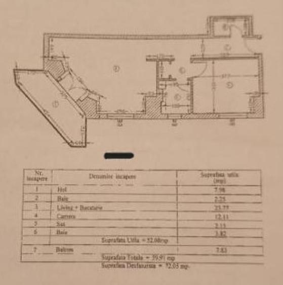 Apartament cu 2 camere în Libertății