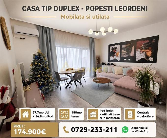Duplex cu 3 camere cu Canalizare în Central
