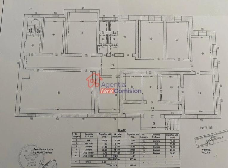 Casă cu 16 camere cu Teren 1116 Mp în Copou