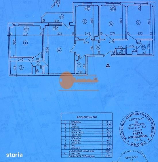 Apartament cu 4 camere semidecomandat în Tei