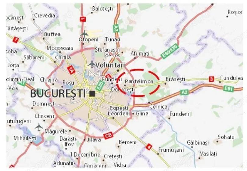 Teren de 12828 mp, în Cernica
