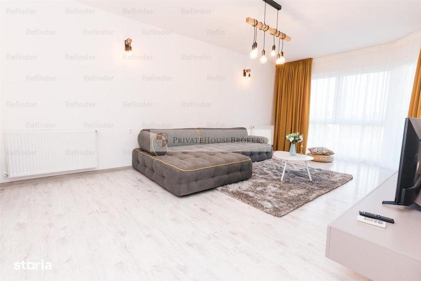 Apartament cu 2 camere semidecomandat, mobilat în Tei