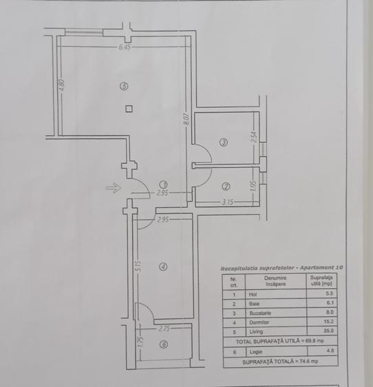 Apartament cu 2 camere decomandat în Găgeni