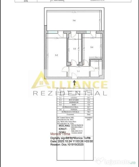 Apartament cu 2 camere decomandat în Metalurgiei