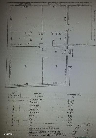 Apartament cu 4 camere în Poarta 6