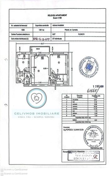 Apartament cu 2 camere semidecomandat în Nord