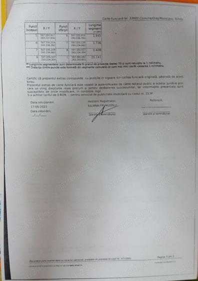 Teren de 1000 mp, în Schitu