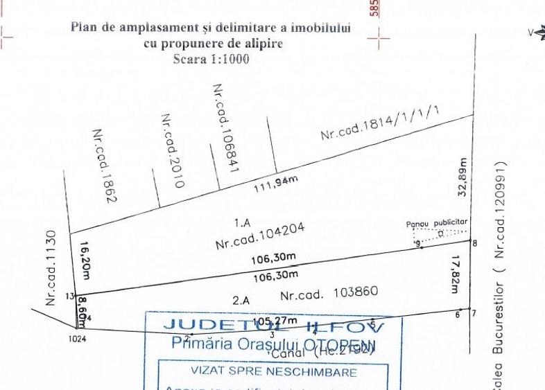 Teren de 4212 mp, în Central