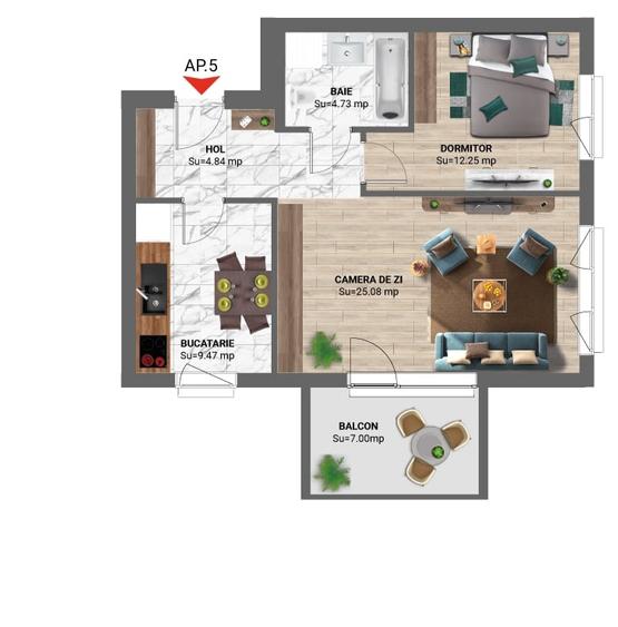 Apartament cu vedere la padure - 7