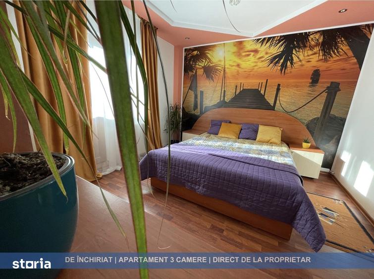 Apartament cu 3 camere, mobilat în Cantacuzino