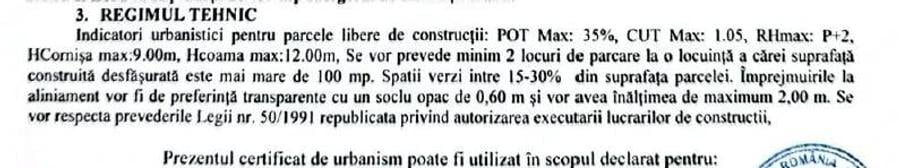 Teren de 459 mp, în Ilfoveni