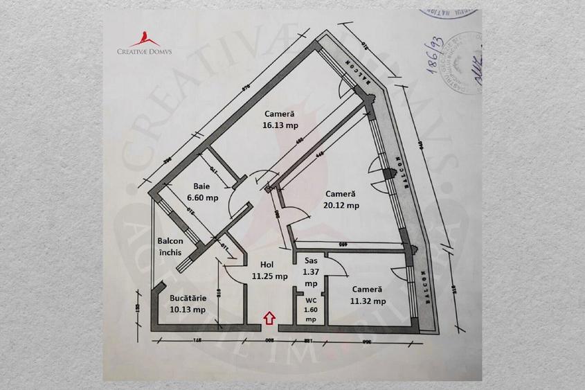 Birou, de 86 mp, în Unirii