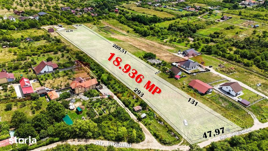 Teren de 18936 mp, în Est
