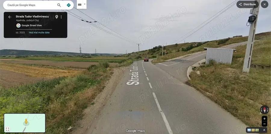 Teren de 725 mp, în Apahida