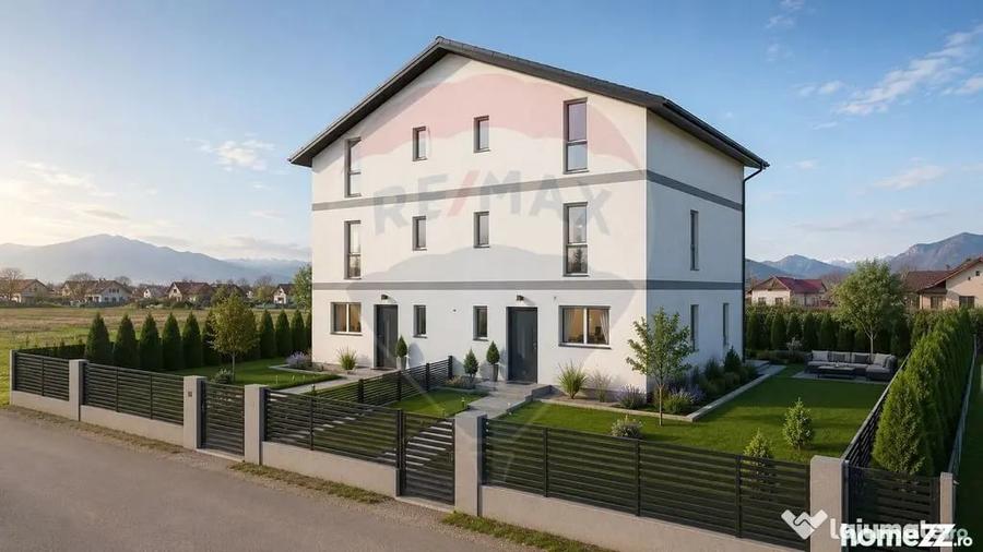 Casă cu 5 camere cu Teren 178 Mp în Tărlungeni