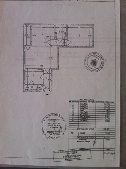 Apartament cu 3 camere semidecomandat, mobilat în Dorobanți