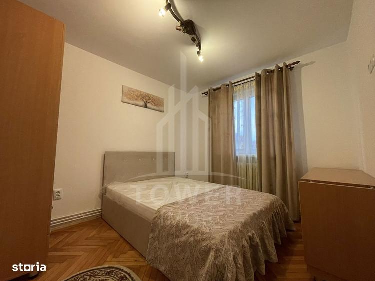 Apartament cu 3 camere decomandat, mobilat în Mihai Viteazul