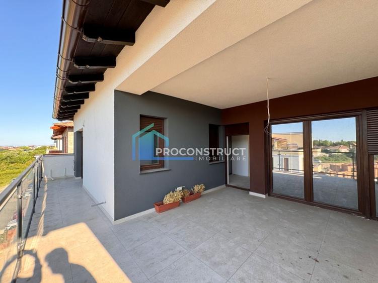 Penthouse cu 3 camere semidecomandat în Giroc
