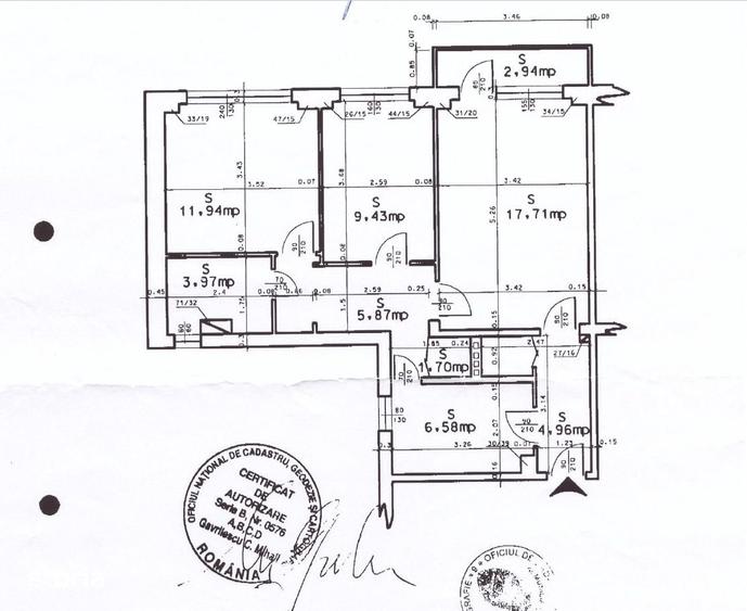 Apartament cu 3 camere în Militari