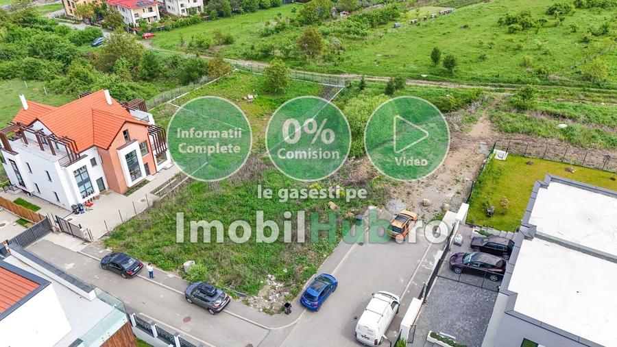 Teren Construcții intravilan de 1217 mp, în Borhanci