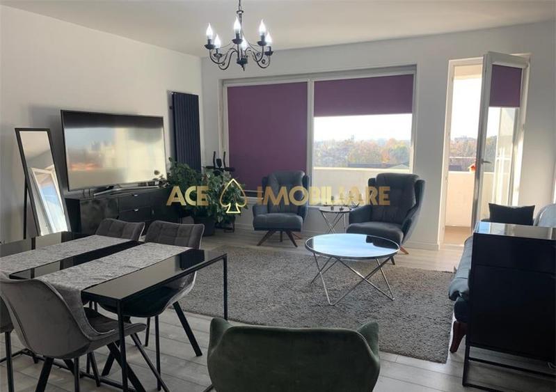 Apartament cu 3 camere decomandat, mobilat în Progresul