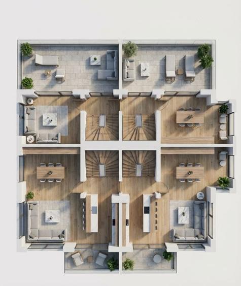 Duplex cu 5 camere cu Canalizare în Florești
