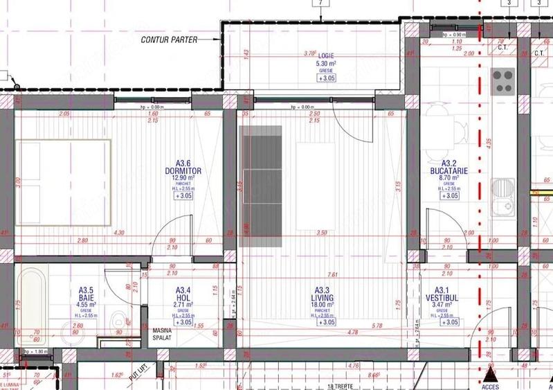 Apartament cu 2 camere în Mehala