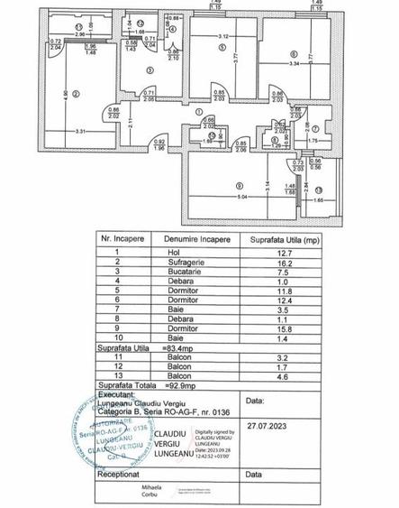 Apartament cu 4 camere decomandat, mobilat în Sud