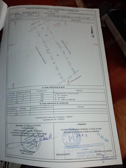 Teren de 2495 mp, în Băiculești