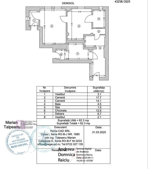 Apartament 2 camere, potrivit pentru birou, Calea Victoriei - 7