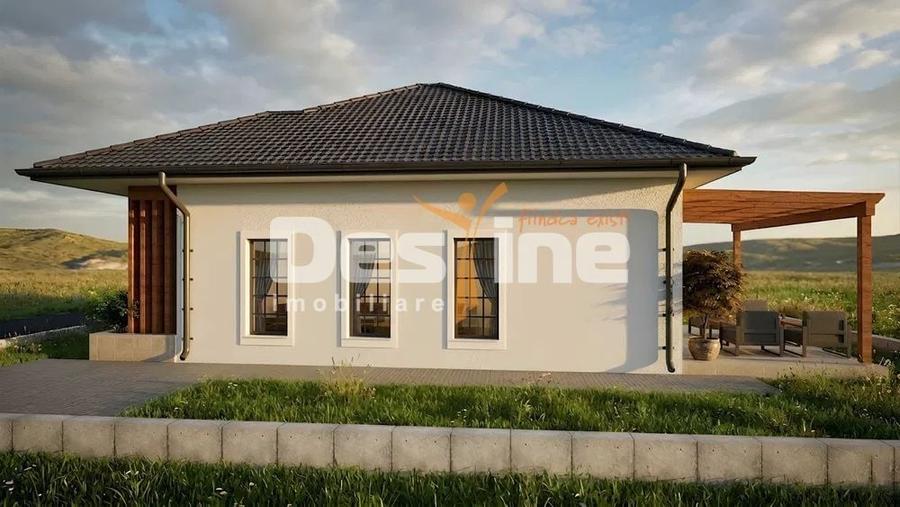 Casă individuală cu 3 camere cu Canalizare în Lumina