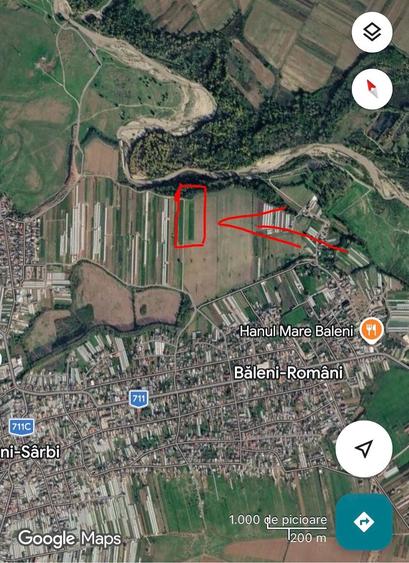 Teren de 10000 mp, în Băleni