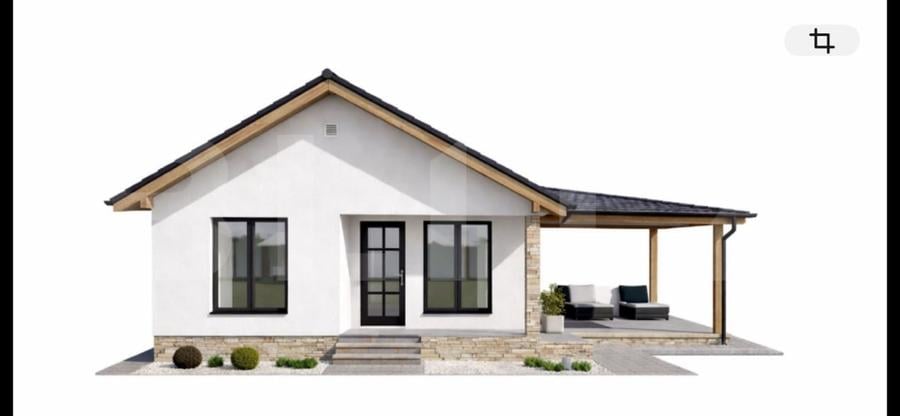 Casă individuală cu 3 camere cu Teren 700 Mp în Cerghid