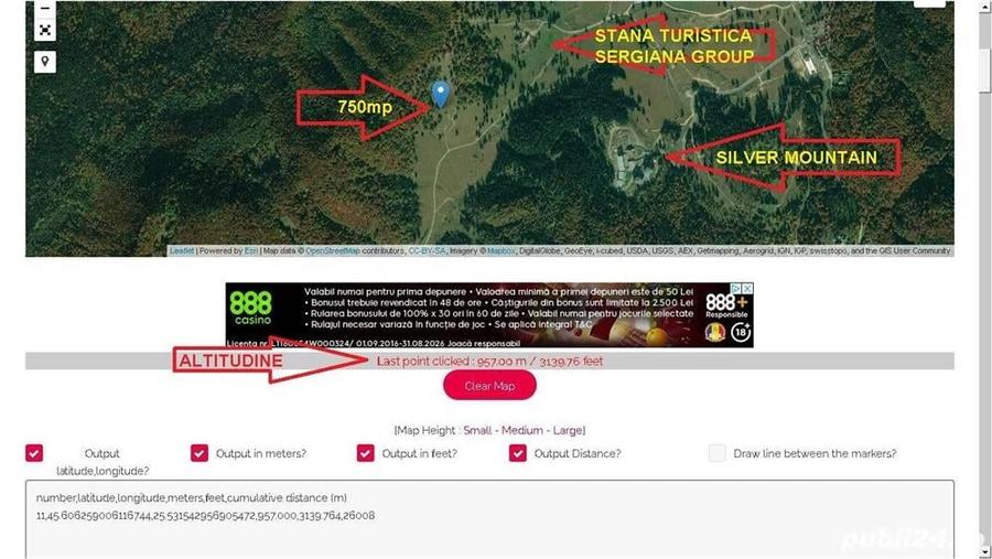 Teren de 750 mp, în Central