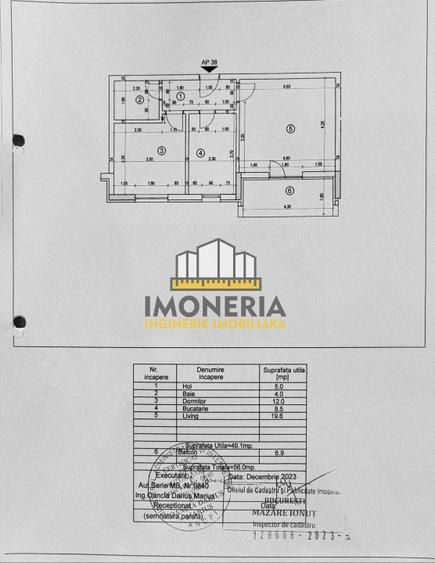 Apartament cu 2 camere decomandat în 1 Decembrie 1918
