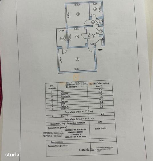 De inchiriat Apartament 2 camere decomandat | 54 mp, Sos. Salaj - 6