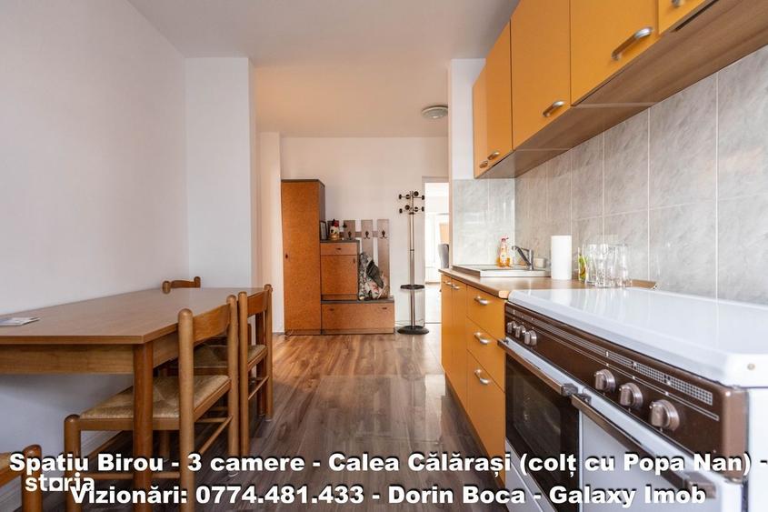 BIROU 3 Camere NEMOBILAT - CALEA CALARASI - Centrala proprie - 1