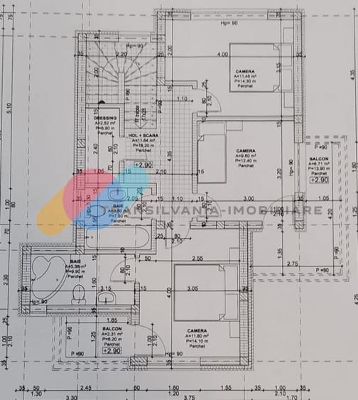 Casă individuală cu 4 camere cu Canalizare în Apahida