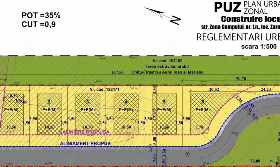 Teren de 650 mp, în Central