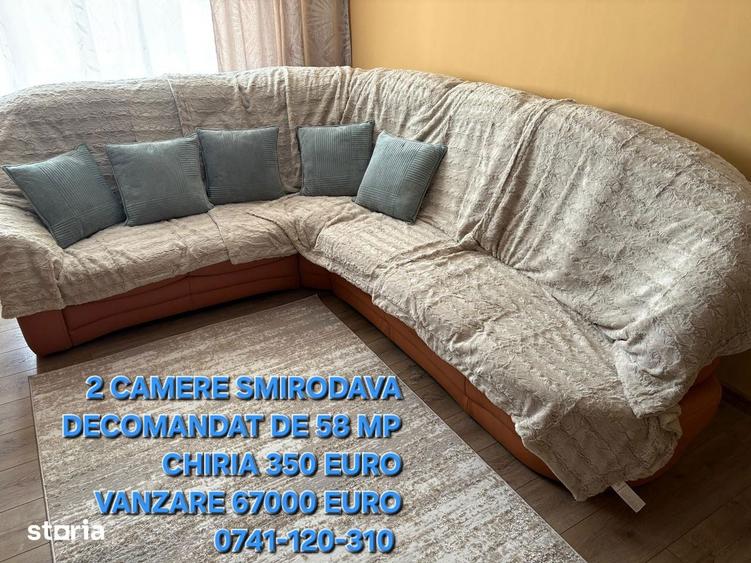 Apartament cu 2 camere decomandat în Central