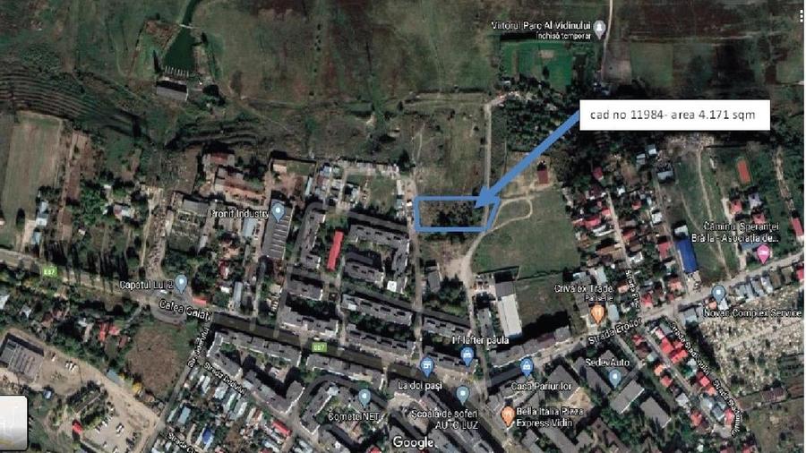 Teren Construcții intravilan de 4171 mp, în Vidin-Progresul
