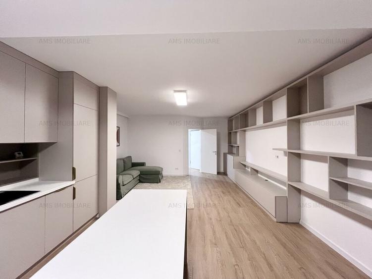 Apartament cu 2 camere semidecomandat, mobilat în Pipera