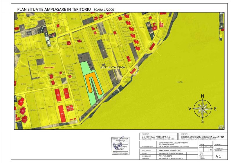 Teren Construcții intravilan de 6453 mp, în Sud