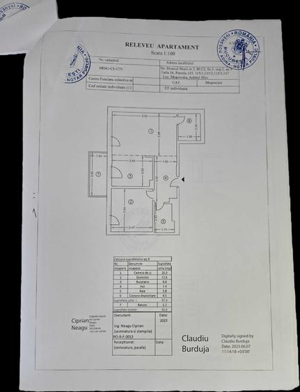Apartament cu 2 camere semidecomandat în Mogoșoaia