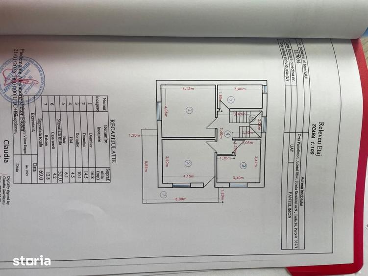 Vila de vanzare | 3 dormitoare | 2 bai | Str.Sacalului-Pantelimon,IF - 22