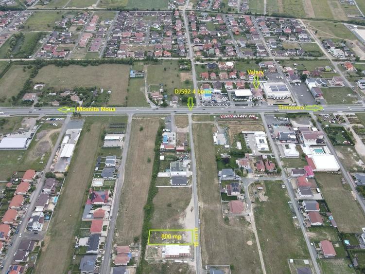 Teren Construcții intravilan de 800 mp, în Moșnița Nouă